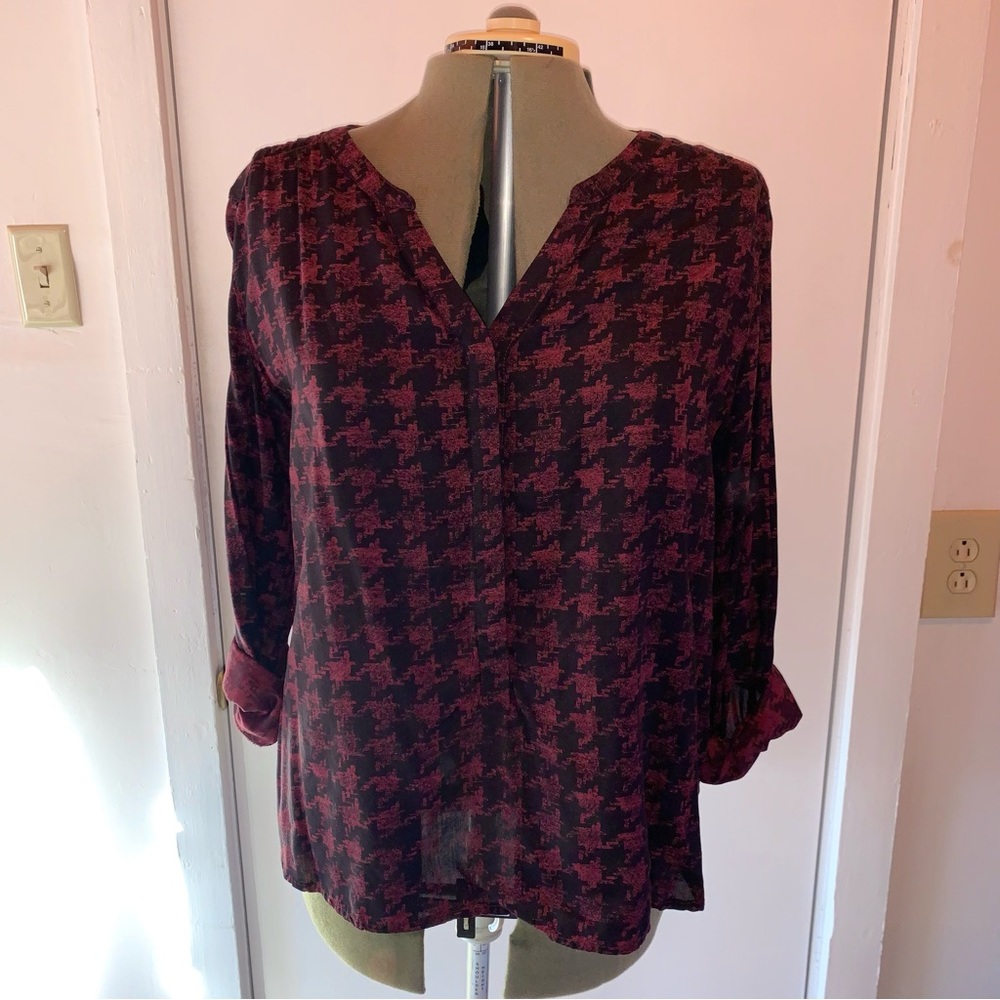 Houndstooth Blouse
